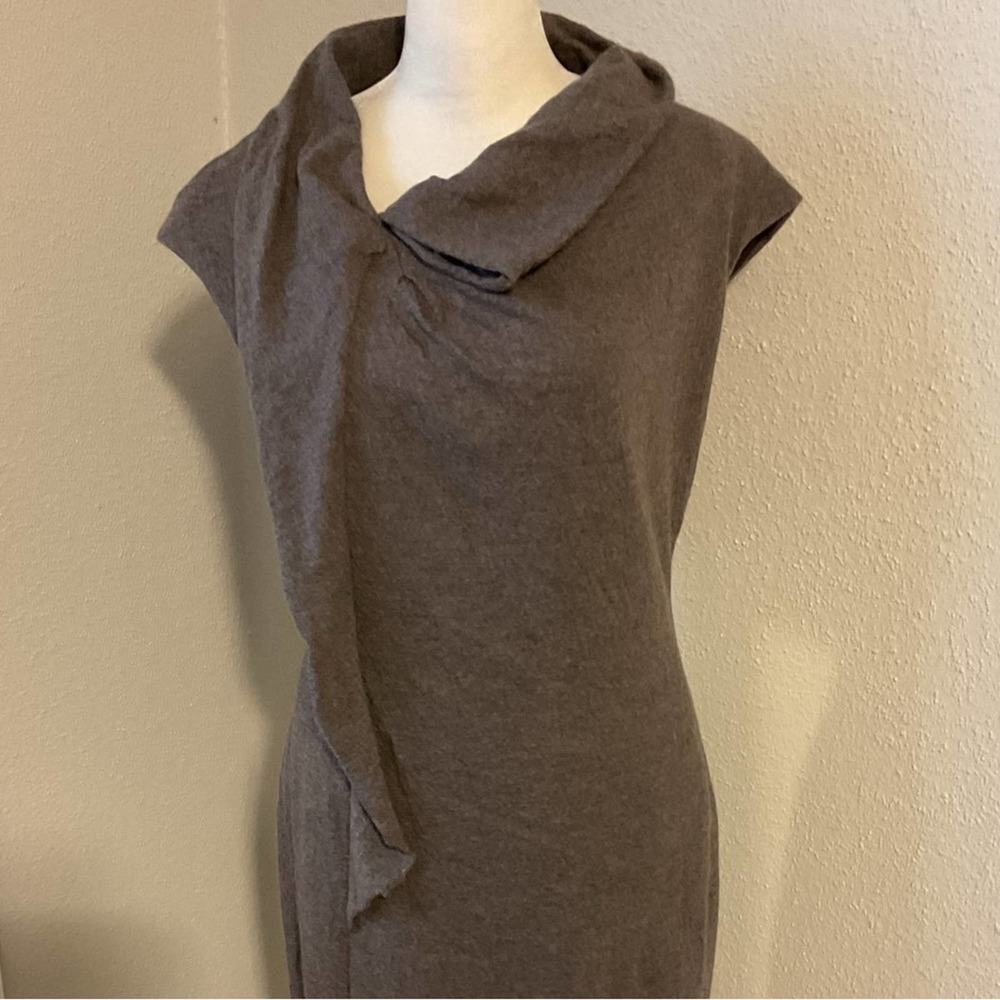 Lafayette 148 New York Brown Midi Dress - Picture 2 of 10